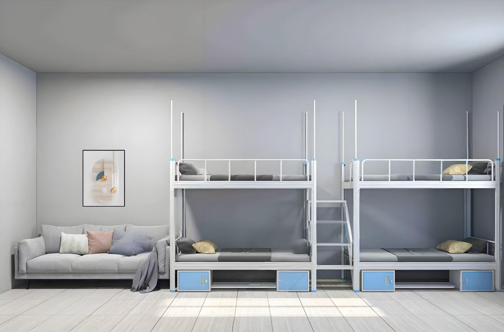 青年旅社宿舍鐵床如何設(shè)計(jì)，空間利用更高效？